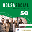 Centenário inscreve para bolsas sociais de 50% em cursos presenciais e a distância