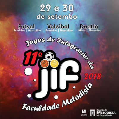 11º Edição do JIF será nos dias 29 e 30 de setembro