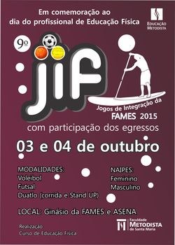 9º JIF acontece em outubro 9º JIF acontece em outubro
