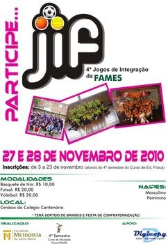 Acadêmicos(as) de Educação Física da FAMES promovem o 4º JIF Acadêmicos(as) de Educação Física da FAMES promovem o 4º JIF