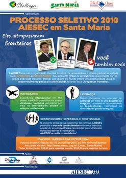 AIESEC Santa Maria realiza processo seletivo AIESEC Santa Maria realiza processo seletivo
