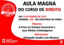 Aula Magna de Direito da FAMES acontece na próxima semana