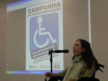 Colégio Centenário e FAMES aderem à campanha Esta vaga não é sua, nem por um minuto! e lançam ação de conscientização