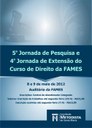 Comissão Organizadora da 5ª Jornada de Pesquisa e 4ª Jornada de Extensão do Curso de Direito divulga cronograma para apresentação de trabalhos