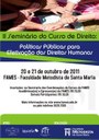 Curso de Direito realiza seminário sobre políticas públicas e direitos humanos