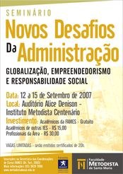 Cursos de Administração da FAMES realizam seminário Cursos de Administração da FAMES realizam seminário