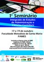 Cursos de Administração e Ciências Contábeis promovem 1º Seminário Integrado