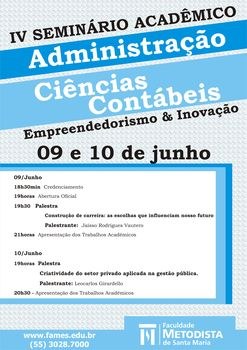 Cursos de Administração e Ciências Contábeis da FAMES realizam seminário Cursos de Administração e Ciências Contábeis da FAMES realizam seminário