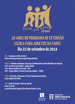 Escola para Adultos completa 18 anos Escola para Adultos completa 18 anos