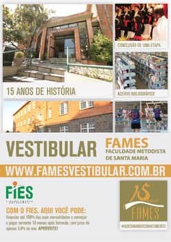 FAMES abre inscrições para vestibular complementar FAMES abre inscrições para vestibular complementar