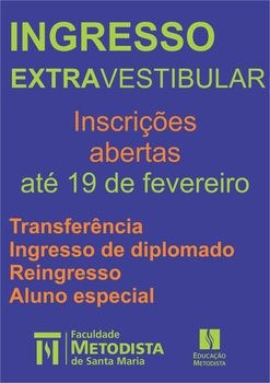 FAMES abre período de inscrições para Ingresso Extravestibular FAMES abre período de inscrições para Ingresso Extravestibular