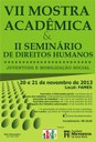 FAMES promove VII Mostra Acadêmica e II Seminário de Direitos Humanos