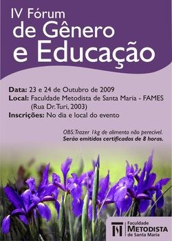 FAMES realiza IV Fórum de Gênero e Educação FAMES realiza IV Fórum de Gênero e Educação