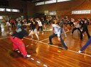 FAMES sedia curso de Treinamento Funcional com bola suíça