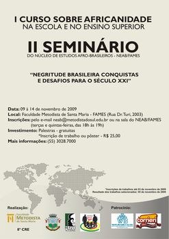 Núcleo de Estudos Afro-brasileiros da FAMES promove curso sobre africanidade na escola e no ensino superior