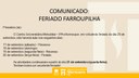 Comunicado - Feriado Farroupilha