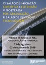 Estão abertas as inscrições para o XI Salão de Iniciação Científica e de Extensão, III Salão de Iniciação Tecnológico e V Mostrada Pós-Graduação do IPA