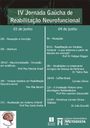 Vem aí a IV Jornada Gaúcha de Reabilitação Neurofuncional - 3 e 4 de junho