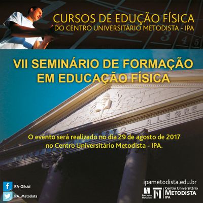 IPA divulga resultado dos trabalhos inscritos para as apresentações no VII Seminário de Formação em Educação Física