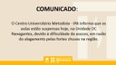 Comunicado - Unidade DC Navegantes