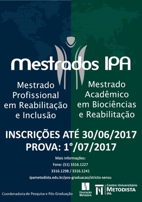 IPA está com inscrições abertas para Mestrados