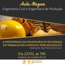 Engenharias promovem aula magna no dia 22 de março