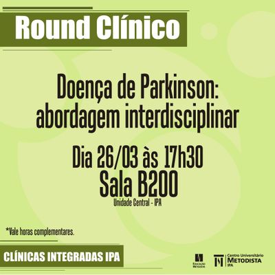 Round Clínico sobre Doença de Parkinson será realizado dia 26