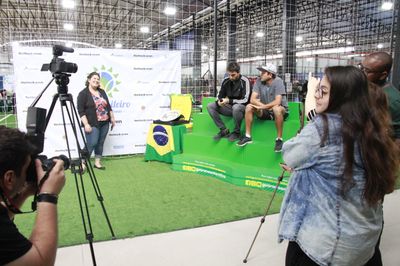 Alunos realizam cobertura completa do evento esportivo