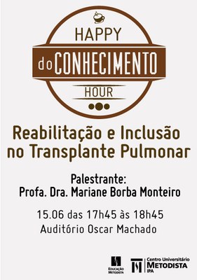 Happy Hour do Conhecimento acontece nesta quarta-feira (15)