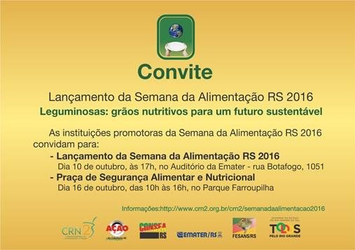 Semana Mundial da Alimentação/RS 2016