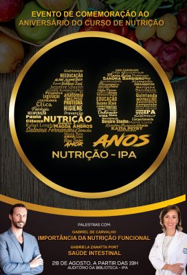 Curso de Nutrição do IPA comemora aniversário de 40 anos com evento