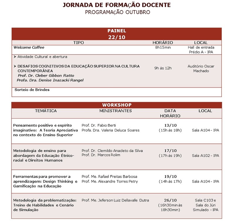 Jornada de Formação Docente